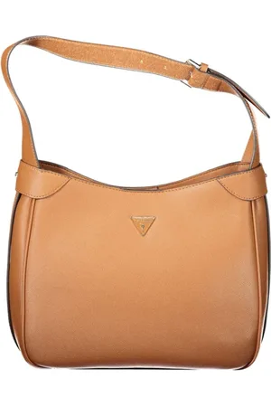 Guess Tassen, Dames, Bruin, ONE Size, Bruine Polyethyleen Dames Handtas Fedora Tas
