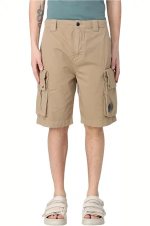 C.P. Company Korte broeken, Heren, , XL, Katoen, Lichtgewicht Cargo Shorts met Relaxte Pasvorm