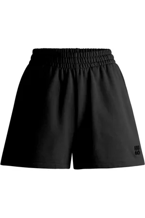 HUGO BOSS Korte broeken, Dames, Zwart, S, Katoen, Moderne Sweat Shorts in Zwart