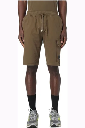 C.P. Company Korte broeken, Heren, Groen, XS, Blauwe Cargo Shorts met Zakdetail