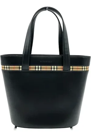Burberry Pre-owned, Dames, Zwart, ONE Size, Pre-owned Leather burberry-bags
