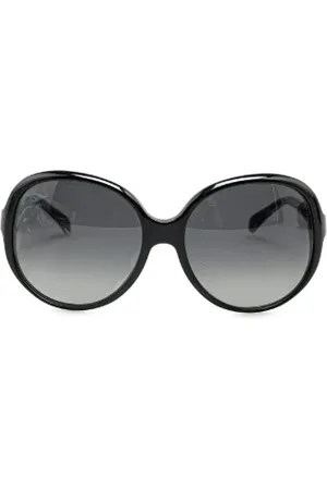 CHANEL Pre-owned, Dames, Zwart, ONE Size, Pre-owned Plastic sunglasses