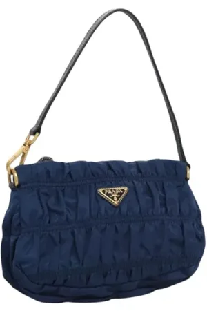 Prada Pre-owned, Dames, Blauw, ONE Size, Nylon, Pre-owned Nylon prada-bags