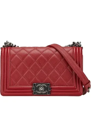 CHANEL Pre-owned, Dames, Rood, ONE Size, Leer, Pre-owned Leather crossbody-bags