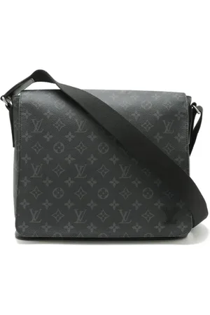 LOUIS VUITTON Pre-owned, Heren, Zwart, ONE Size, Pre-owned Fabric crossbody-bags