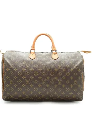 LOUIS VUITTON Pre-owned, Dames, Bruin, ONE Size, Leer, Tweedehands leren handtassen