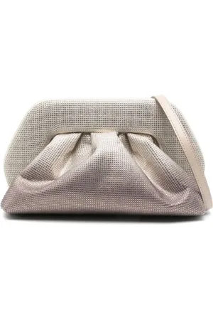 THEMOIRÈ Tassen, Dames, Roze, ONE Size, Strass Degrade Crossbody Tas Knoopsluiting