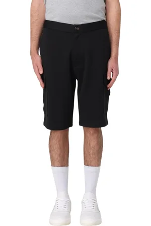 Brunello Cucinelli Korte broeken, Heren, Zwart, XL, Katoen, Grijze Cargo Shorts met Zakken