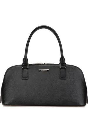 Burberry Pre-owned, Dames, Zwart, ONE Size, Leer, Tweedehands leren handtassen
