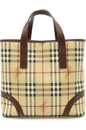 Burberry Pre-owned, Dames, , ONE Size, Leer, Pre-owned Leather totes
