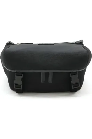 Gucci Pre-owned, Heren, Zwart, ONE Size, Nylon, Pre-owned Canvas crossbody-bags