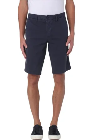 Blauer Korte broeken, Heren, Blauw, W32, Katoen, Blauwe Katoenen Shorts voor Mannen