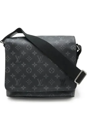 LOUIS VUITTON Pre-owned, Heren, Zwart, ONE Size, Pre-owned Canvas crossbody-bags