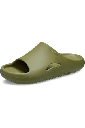 Crocs Schoenen, Heren, Groen, 39 EU, Mellow Slide in Olijfgroen
