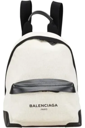 Balenciaga Pre-owned, Dames, Wit, ONE Size, Leer, Pre-owned Canvas balenciaga-bags