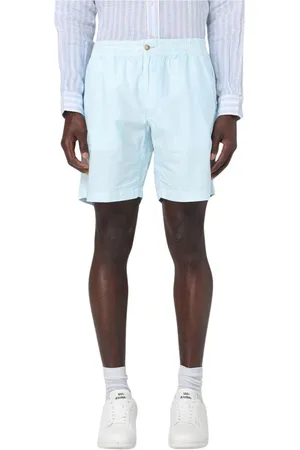 Ralph Lauren Korte broeken, Heren, Blauw, L, Katoen, Beige Katoenen Shorts voor Mannen