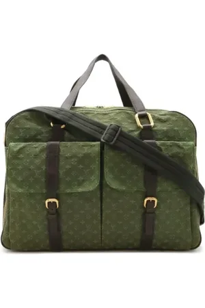 LOUIS VUITTON Pre-owned, unisex, Groen, ONE Size, Leer, Pre-owned Canvas travel-bags