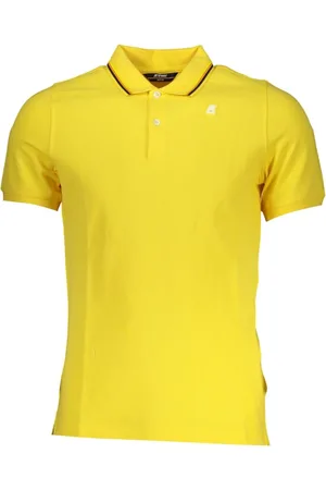 K-Way Tops, Heren, Geel, XL, Katoen, Polo Shirt met Korte Mouwen