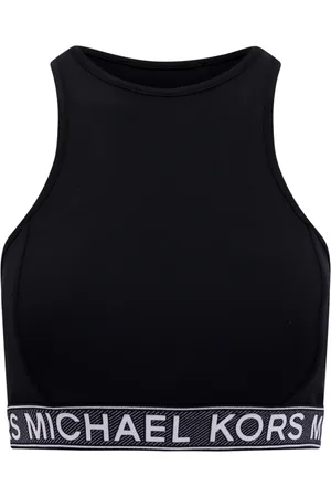 Michael Kors Tops, Dames, Zwart, M, Nylon, Nylon Crop Top
