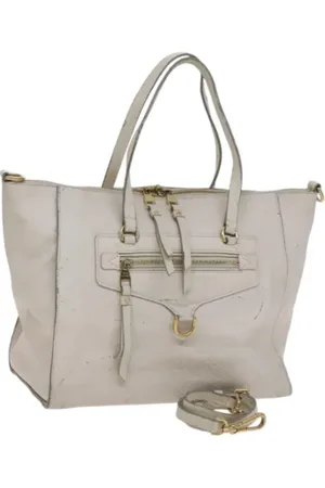 LOUIS VUITTON Pre-owned, Dames, Wit, ONE Size, Leer, Tweedehands leren handtassen