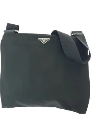 Prada Pre-owned, Dames, Zwart, ONE Size, Pre-owned Canvas prada-bags