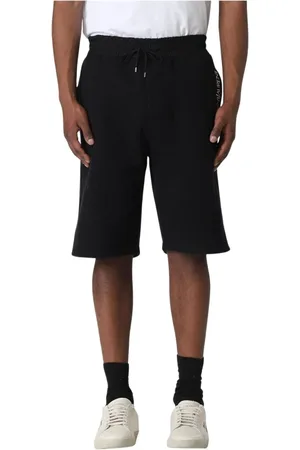 Saint Laurent Korte broeken, Heren, Zwart, M, Katoen, Zwarte Katoenen Shorts