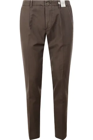 MYTHS Broeken, Heren, Bruin, XL, Wol, Beige Wolmix Casual Broek