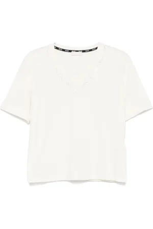 Liu Jo Tops, Dames, Wit, M, Witte korte mouw T-shirt en Polo