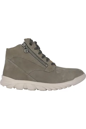 Ganter Schoenen, Dames, Groen, 37 1/2 EU, Wijde pasvorm Groene Enkellaars