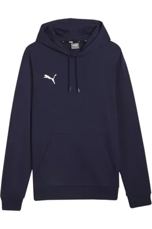 PUMA Sweatshirts & Hoodies, Heren, Blauw, L, Katoen, Casual Hoodie Sweatshirt