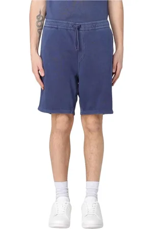 Ralph Lauren Korte broeken, Heren, Blauw, S, Katoen, Blauwe Fleece Shorts