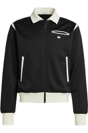 adidas Sweatshirts & Hoodies, Heren, Zwart, M, Katoen, Premium Track Top Zwart Klassieke Jas