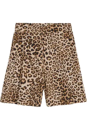 A PAPER KID Korte broeken, Dames, Bruin, L, Katoen, Katoenen Dames Shorts