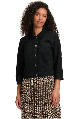 Betty Barclay Jassen, Dames, Zwart, 3Xl, Denim, Stijlvolle Denim Jack voor Stad en Reis