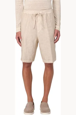 120% Lino Korte broeken, Heren, , S, Linnen, Ademende Linnen Shorts met Relaxte Pasvorm