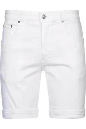 Dondup Korte broeken, Heren, Wit, W36, Denim, Bermuda Shorts voor een stijlvolle look