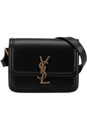 Saint Laurent Pre-owned, Dames, Zwart, ONE Size, Leer, Pre-owned Leather crossbody-bags