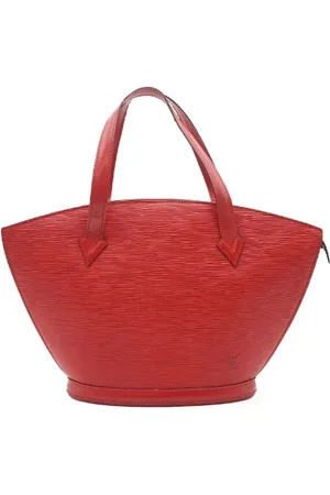 LOUIS VUITTON Pre-owned, Dames, Rood, ONE Size, Leer, Tweedehands leren handtassen