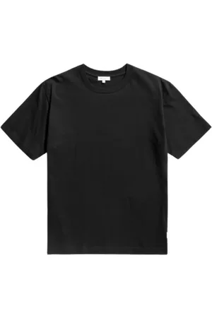 Norse projects Tops, Heren, Zwart, S, Katoen, Geborduurd Logo Katoenen T-shirt
