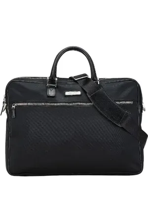 Burberry Pre-owned, Dames, Zwart, ONE Size, Leer, Tweedehands leren handtassen