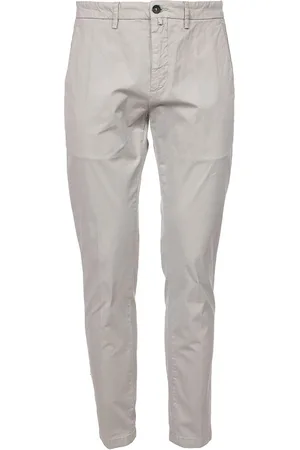 Siviglia Broeken, Heren, , W33, Katoen, Slim Fit Katoenen Gabardine Broek