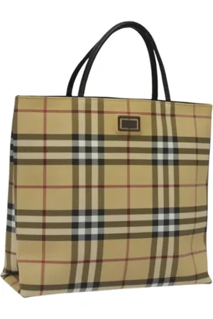 Burberry Pre-owned, Dames, , ONE Size, Leer, Tweedehands leren handtassen