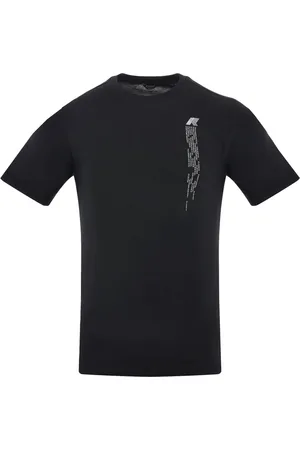 K-Way Tops, Heren, Zwart, 3Xl, Katoen, Digital Rain Jersey T-Shirt