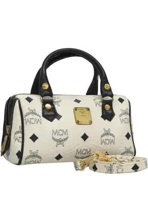 MCM Pre-owned, Dames, Veelkleurig, ONE Size, Leer, Tweedehands leren handtassen