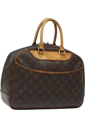 LOUIS VUITTON Pre-owned, Dames, Bruin, ONE Size, Leer, Tweedehands Canvas handtassen