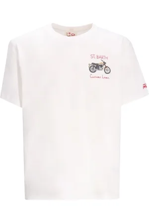 MC2 SAINT BARTH Tops, Heren, Wit, M, Katoen, Katoenen T-shirt in diverse kleuren