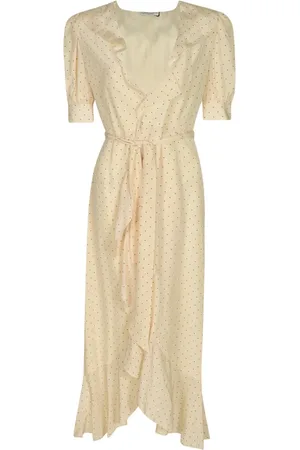 Alessandra Rich Kleedjes, Dames, , M, Witte Elegante Jurken