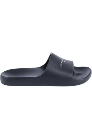 Tommy Hilfiger Schoenen, Dames, Zwart, 41 EU, Zwarte Casual Pool Slides