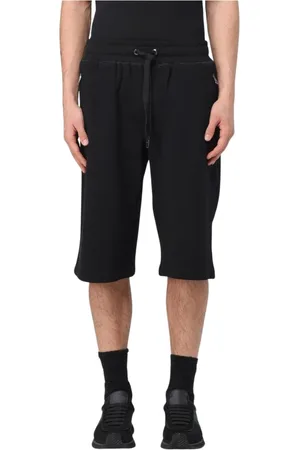 Dolce & Gabbana Korte broeken, Heren, Zwart, L, Casual Comfortabele Zwarte Shorts