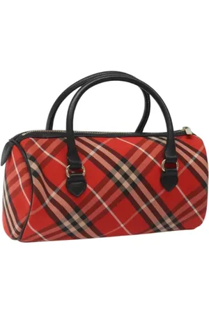 Burberry Pre-owned, Dames, Rood, ONE Size, Nylon, Pre-owned Nylon handbags